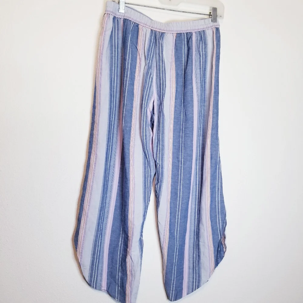 Drew linen blend stripes beachy pants
